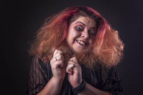 Crazy Horror Woman Screaming Stock Photo Image Of Dress Dark 72830710