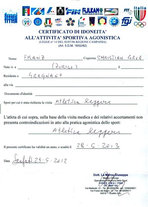 Certificato idoneità agonistica/non agonistica per le società sportive. Una settimana da dio - Pagina 16 - iMaccanici Assistenza Mac