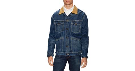 How to make a tailored collar plan and pattern in 9 steps easy to follow. Lyst - Tom Ford Corduroy Collar Denim Jacket in Blue for Men