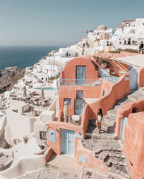 Oia Pink House Santorini Travel Guide To The Greek Islands