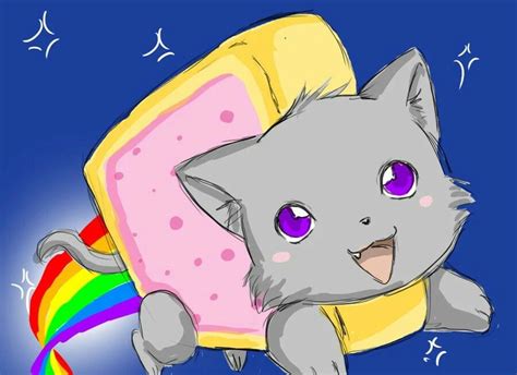 Anyways, i hope you all have fun with learning how to draw nyan cat, as you can see the task is going to be as easy as counting to. Nyan cat | Gato anime, Gatito pusheen, Dibujos de gatos