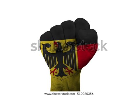 Man Hand Fist Germany Flag Painted Stock Photo 510020356 Shutterstock