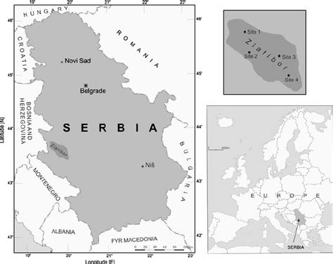 Maps Showing Zlatibor Region Within Serbia And The Location Of Sampling