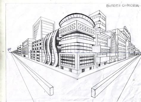 Image Result For 4 Point Perspective Two Point Perspective City Linear