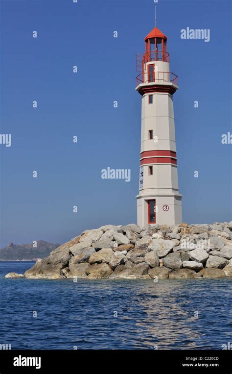 Light House In Turgutreis Bodrum Turkey Stock Photo Alamy