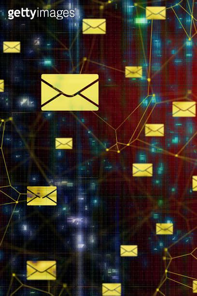 Futuristic Secure Mail Connections Backgrounds 이미지 812983228 게티이미지뱅크
