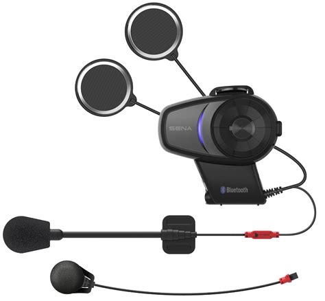 A bluetooth communication device made just for motorcycle riders is the perfect solution. SENA 10S Single Pack Motorcycle Bluetooth intercom ...