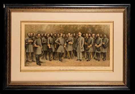 Lithograph Lee And His Generals