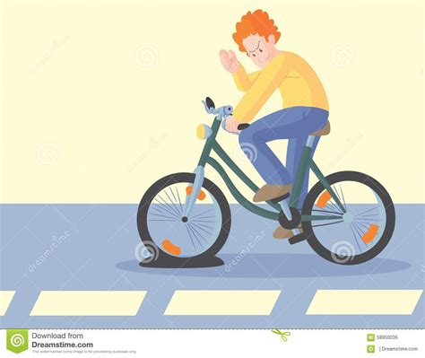 Here you can explore hq bike boy transparent illustrations, icons and clipart with filter setting like size, type, color etc. Man Cursing Bicycle Flat Stock Vector - Image: 58950036