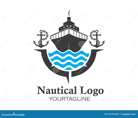 Ejemplo Del Icono Del Vector De Logo Template Del Barco De Cruceros