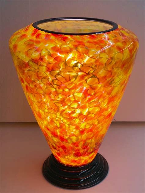 Blown Glass Lamp V by Curt Brock (Art Glass Table Lamp) | Artful Home