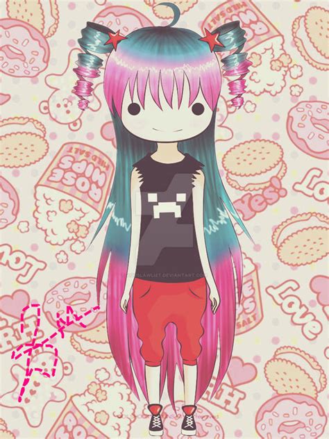 Kawaii Gamer Girl By Aguslawliet On Deviantart