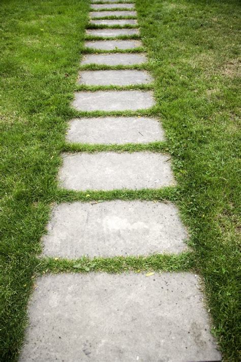 Stone Path In The Grass Stock Photo Image Of Grass 183087580