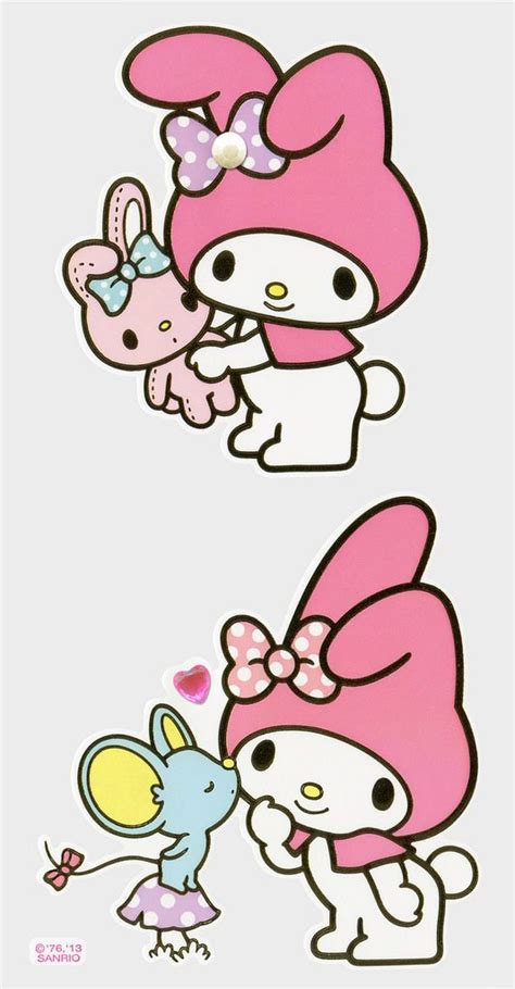Sanrio My Melody Large And Small Stickers 2013 Hello Kitty My