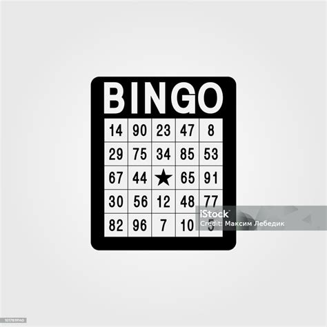 Ilustración De Bingo Solo Icono Plano Sobre Fondo Blanco Y Más Vectores Libres De Derechos De