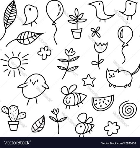 Doodles Royalty Free Vector Image VectorStock