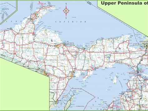 Map Of Upper Michigan Counties Map Of Upper Peninsula Of Michigan Secretmuseum