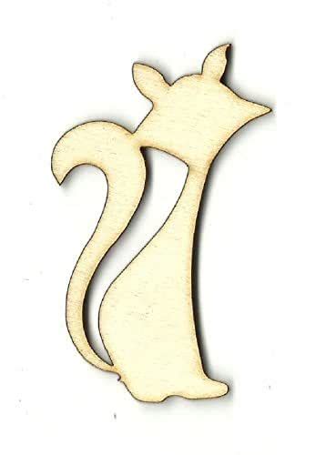 Cat Laser Cut Unfinished Wood Shape Cat1 Handmade Products