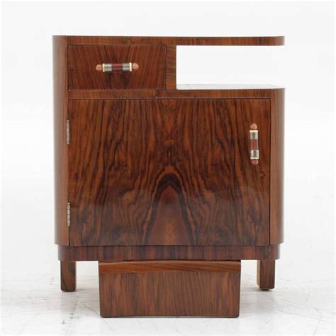 Pair Of Art Deco Bedside Tables 1920s At 1stdibs