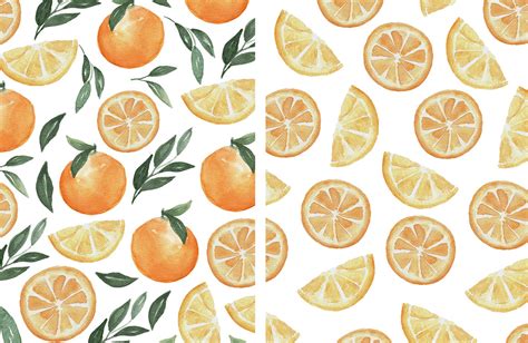 Orange Watercolor Set — Discounted Design Bundles With