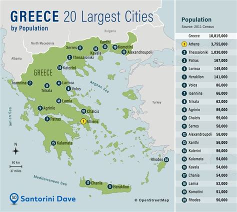 MAP Of GREECE Cities Greek Islands Ancient Greece In 2022