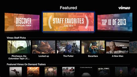 Vimeos Apple Tv App Revamps Ui Adds On Demand Trailers Staff
