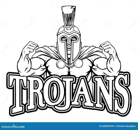 Spartan Trojan Sports Mascot Stock Vector Illustration Of Spartans