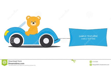Teddy bear is a song made famous by country music singer red sovine. Bear driving a car stock vector. Image of arrival, automobile - 17147204