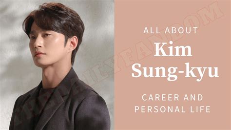 Actor Kim Sung Kyus Profile The Daily Fandom