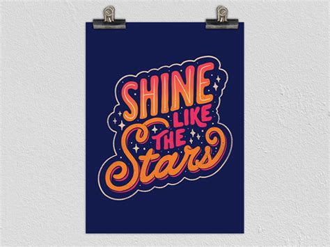 Shine Like The Stars Matte Poster