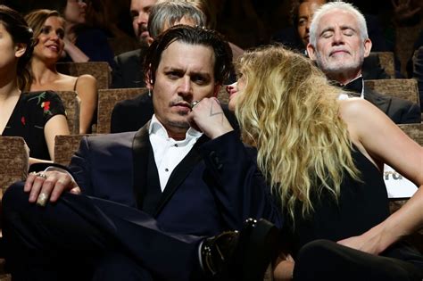 Amber heard admits to hitting johnny depp and pelting him with pots,pans and vases in explosive audio confession. Amber Heard and Johnny Depp - 'Black Mass' Premiere at the ...