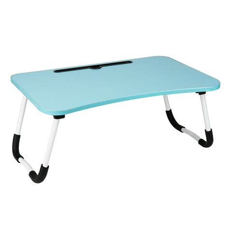 Mind Reader Foldable Bed Tray Lap Desk With Fold Up Legs Freestanding