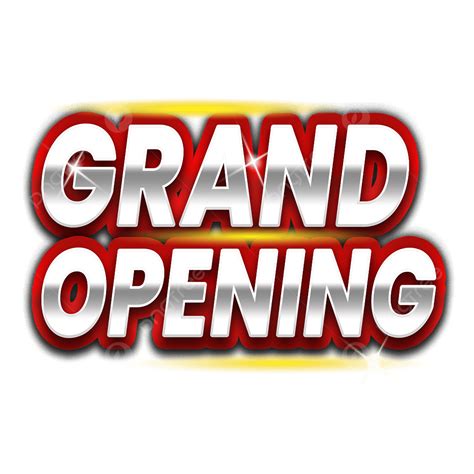Grand Opening 3d Text Design For Company Grand Opening Company Png