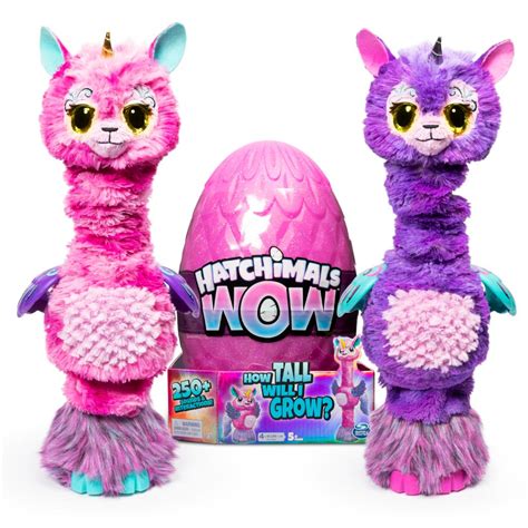 spin master hatchimals hatchimals wow llalacorn 32 inch tall interactive hatchimal with re