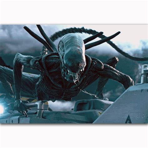 Alien covenant 2017 canvas movie poster. MQ2335 Alien Covenant Horror 2017 Movie Film Vintage Hot ...