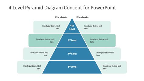 4 Level Pyramid Concept For Powerpoint Slidemodel