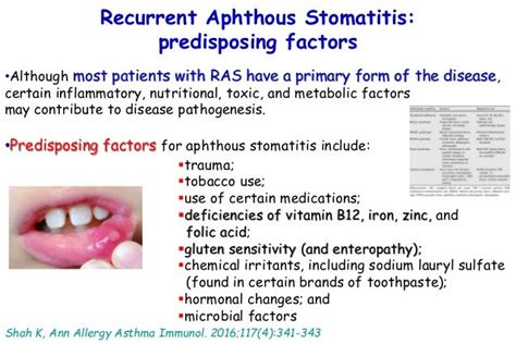 Recurrent Aphthous Stomatitis