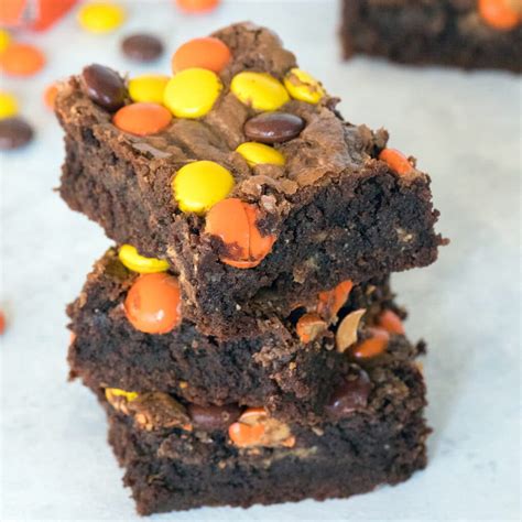 Reeses Pieces Peanut Butter Brownies Recipe We Are Not Martha