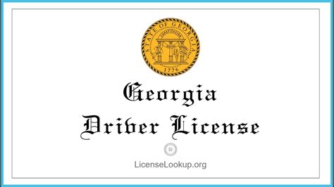Georgia Driver License What You Need To Get Started License Georgia
