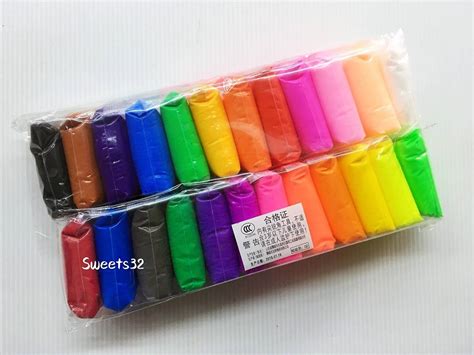 24 Packs Colorful Super Clay With Sculpting Tools Ready Stocks