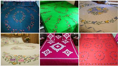 Most Attractive And Stylish Hand Embroidered Bed Sheets Design