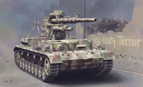 Рисунок 88mm Flak 36 Auf Pzkpfw Iv Ausf H на рабочий стол