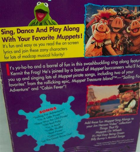 Muppet Sing Alongs Muppet Treasure Island Vhs 1996 Ji