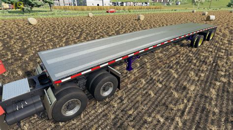 Aluminum Flatbed Trailer V 1 0 FS19 Mods Farming Simulator 19 Mods