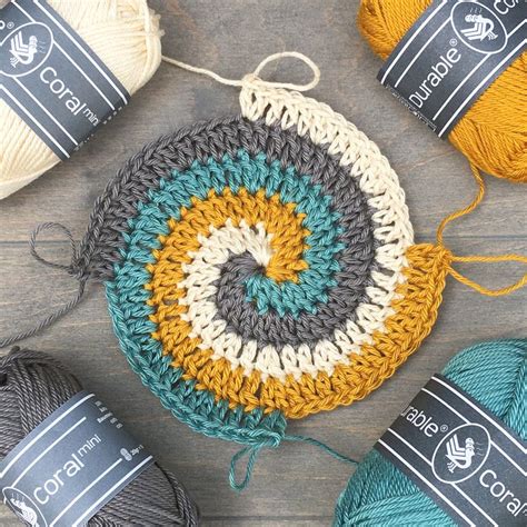 Coral~ Spiral Crochet Spiral Crochet Crochet Stitches For Beginners