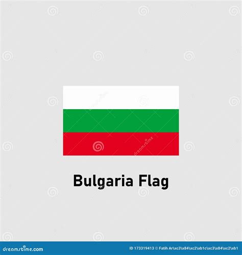 Bulgarian Flag Isolated Vector Illustration Stock Vector