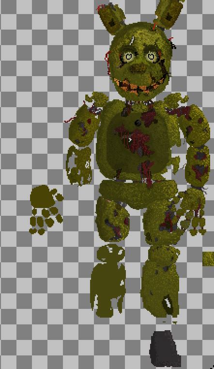Springtrap Pixel Art V2 Next One Will Be The Finished One