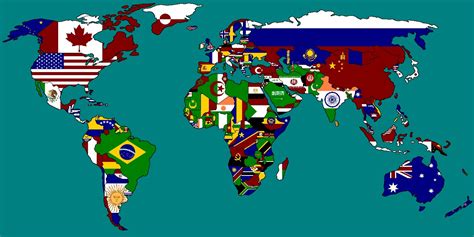 Multi National Flag Maps