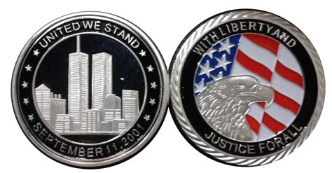 Us 911 Commemorative Silver Plated Eagle Coin Modern Silverclad