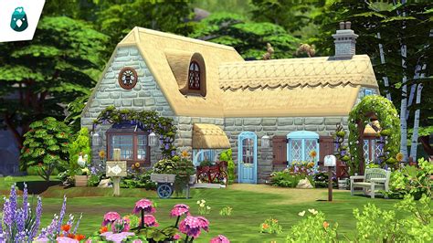 Couples Cottage Core Home 🌺💕 The Sims 4 Cottage Living Speed Build